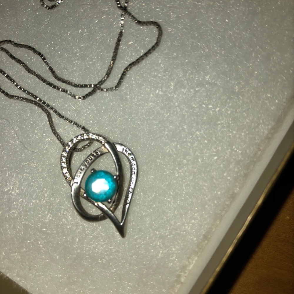 Sterling Silver and Sapphire Necklace